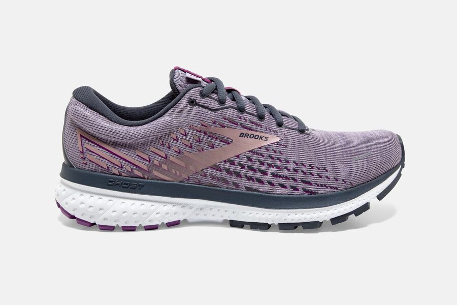 Tenis Corrida Brooks Ghost 13 Feminino Brasil - Lavanda/Metal 0876932-JC